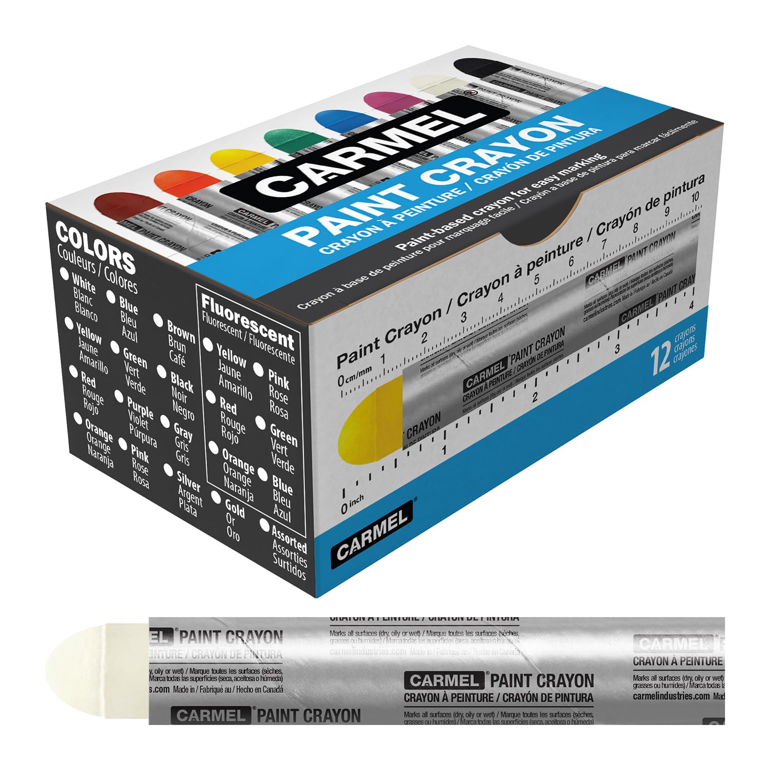 デザインF Amazon.com : Carmel Paint Crayon, Box of 12 (White) : Arts